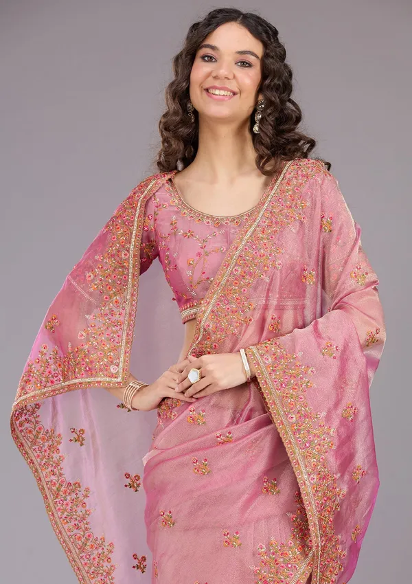 Onion_Pink_Threadwork_Tissue_Saree