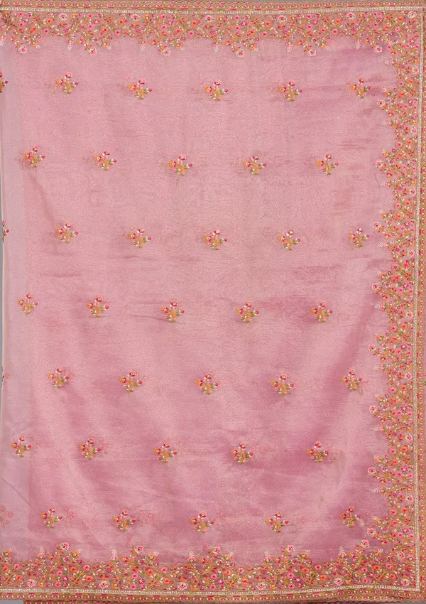 Onion_Pink_Threadwork_Tissue_Saree