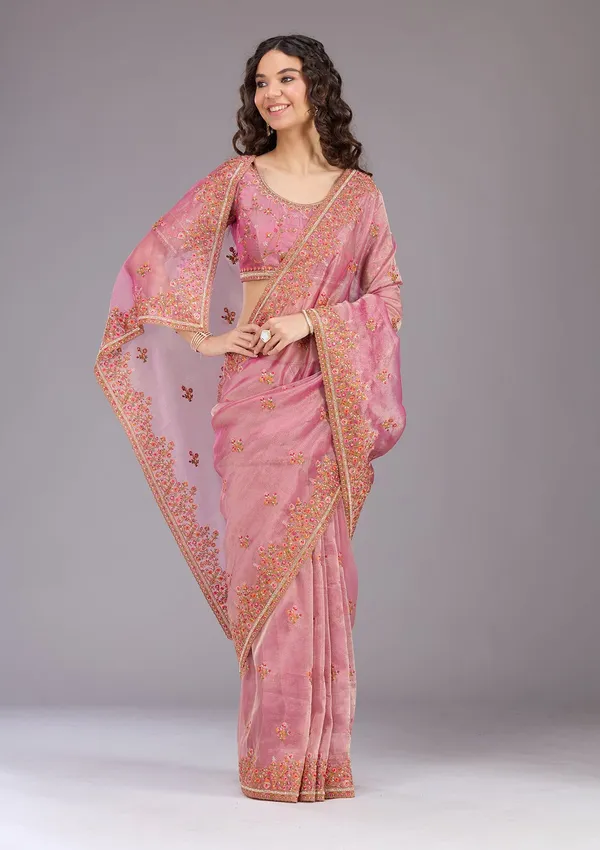 Onion_Pink_Threadwork_Tissue_Saree
