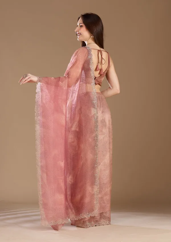 Onion_Pink_Stonework_Gold_Tissue_Saree