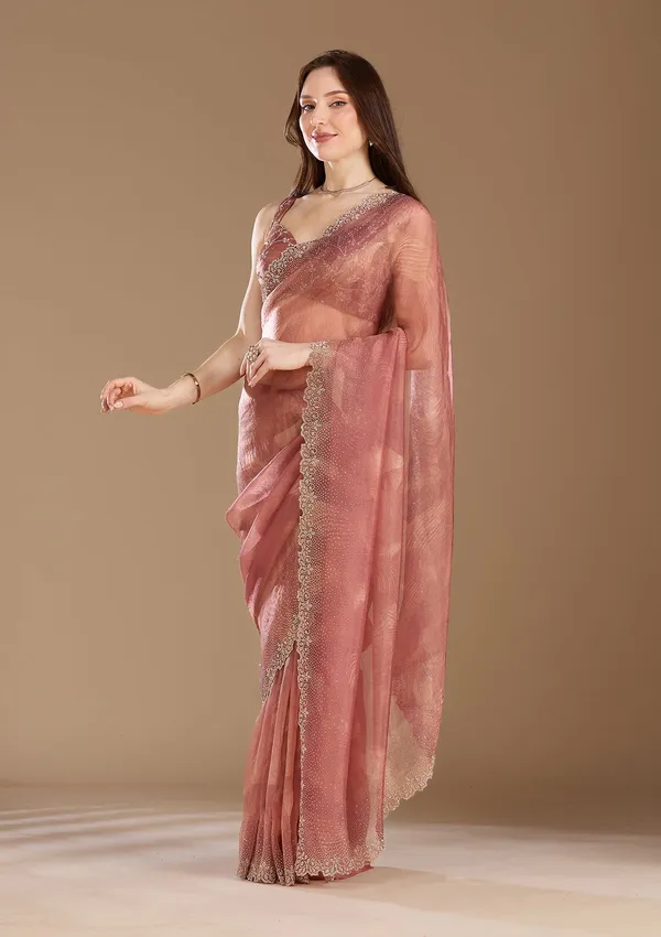 Onion_Pink_Stonework_Gold_Tissue_Saree