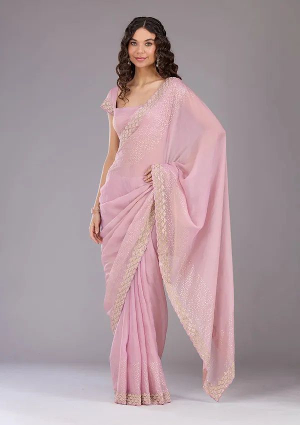 Lavender_Sequins_Tissue_Saree