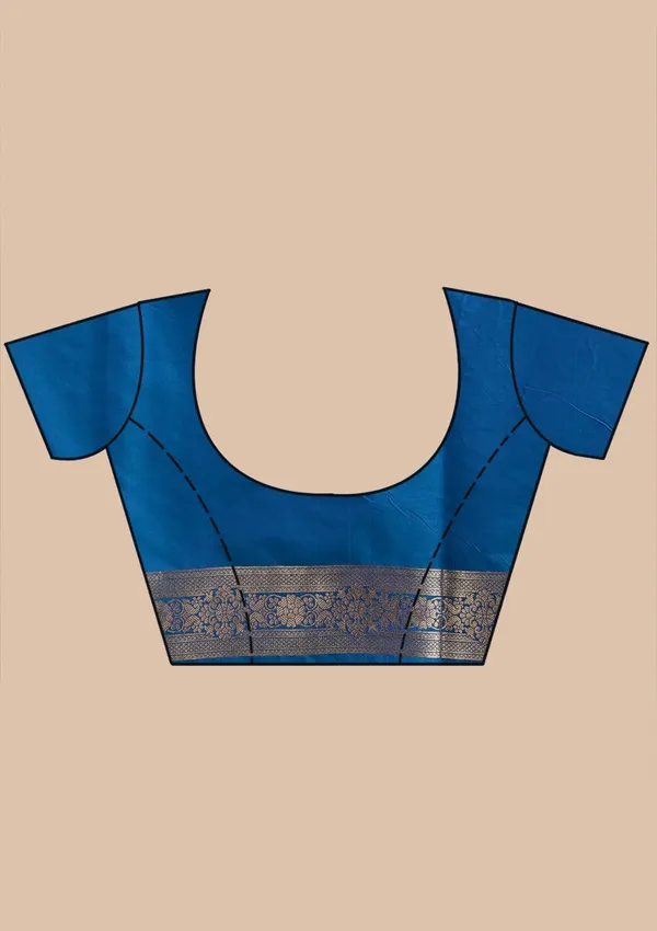 Blue_Zariwork_Gold_Art_Silk_Silk_Saree