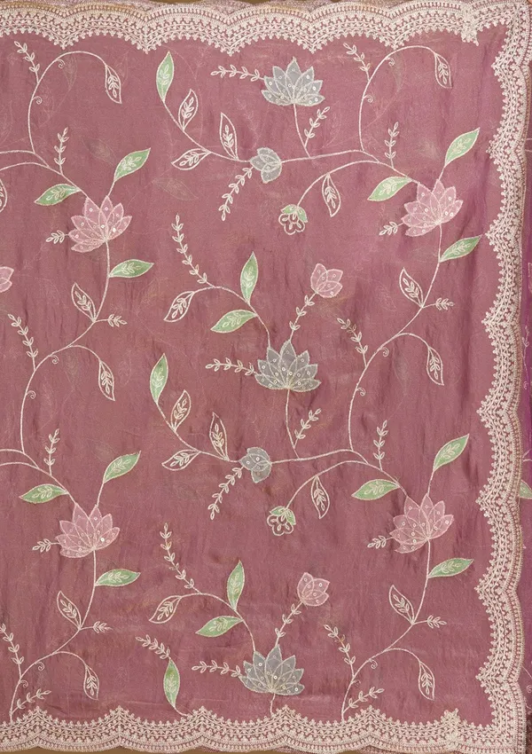 Onion_Pink_Zardozi_Gold_Tissue_Saree