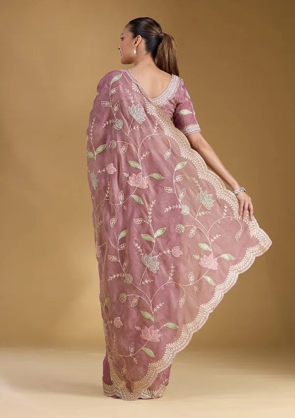 Onion_Pink_Zardozi_Gold_Tissue_Saree