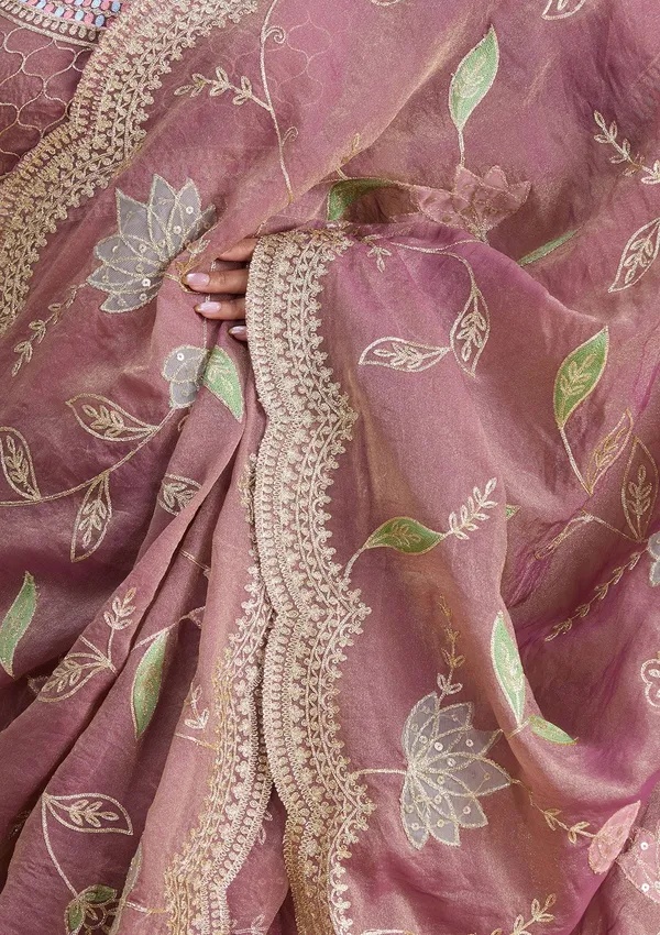 Onion_Pink_Zardozi_Gold_Tissue_Saree