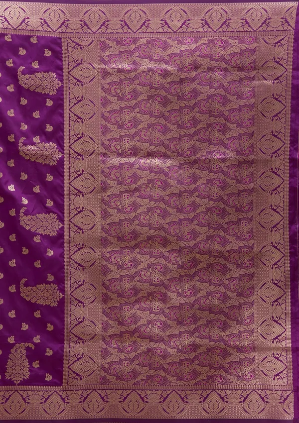 Violet_Zariwork_Gold_Art_Silk_Silk_Saree
