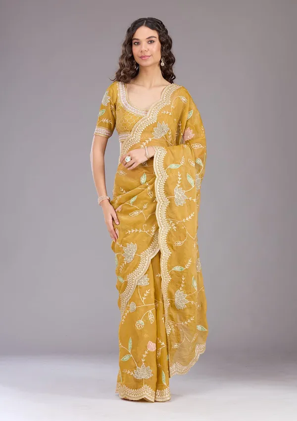Mustard_Zardozi_Gold_Tissue_Saree