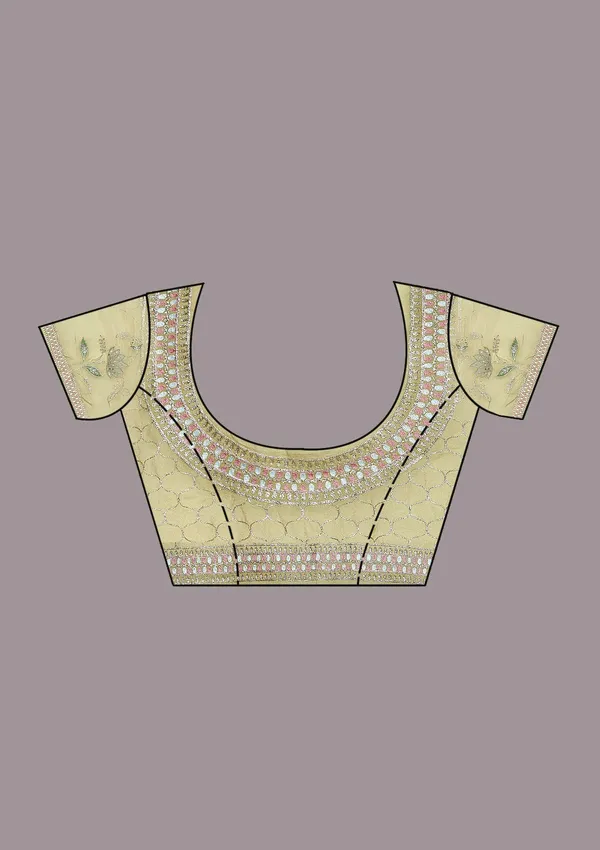 Leaf_Green_Zardozi_Gold_Tissue_Saree