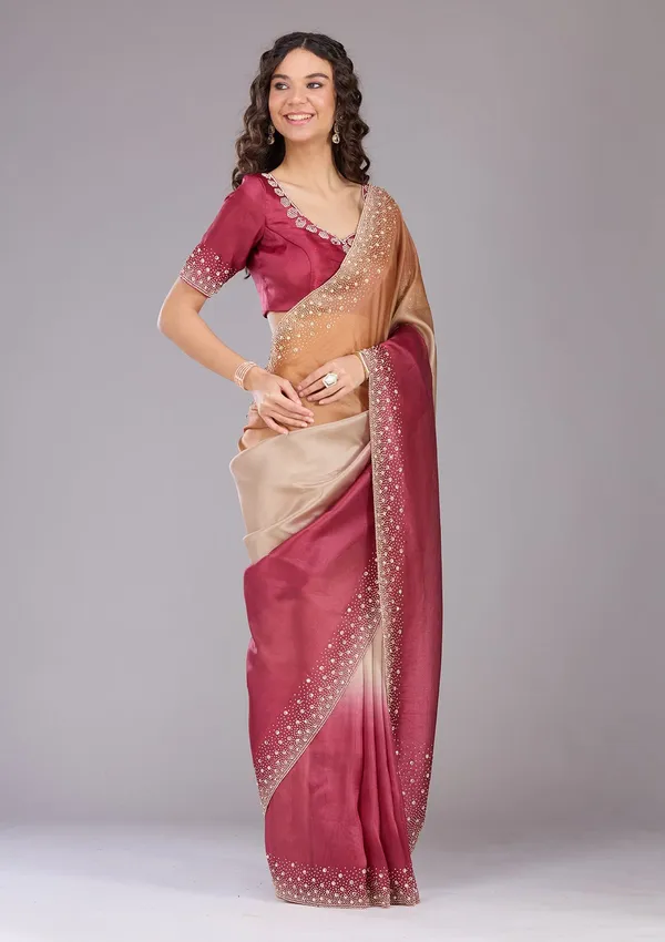 Gold_Stonework_Gold_Tissue_Saree