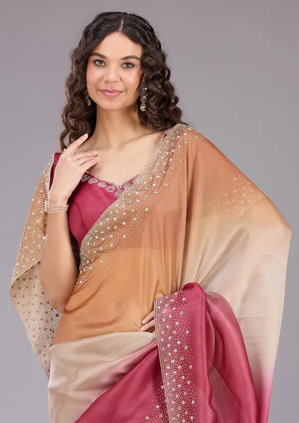 Gold_Stonework_Gold_Tissue_Saree