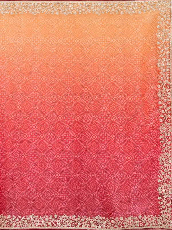 Orange_Cording_Organza_Saree