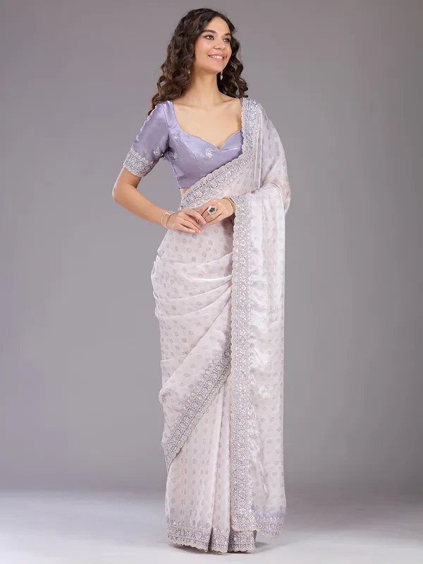 Lavender_Sequins_Tissue_Saree