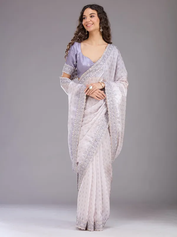 Lavender_Sequins_Tissue_Saree