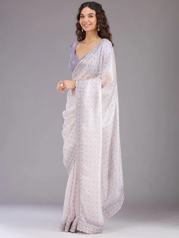 Lavender_Sequins_Tissue_Saree