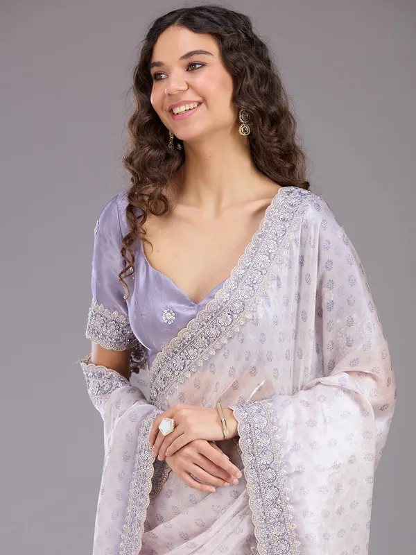 Lavender_Sequins_Tissue_Saree