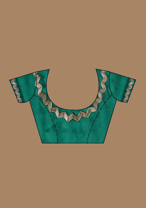 Bottle_Green_Aariwork_Satin_Saree