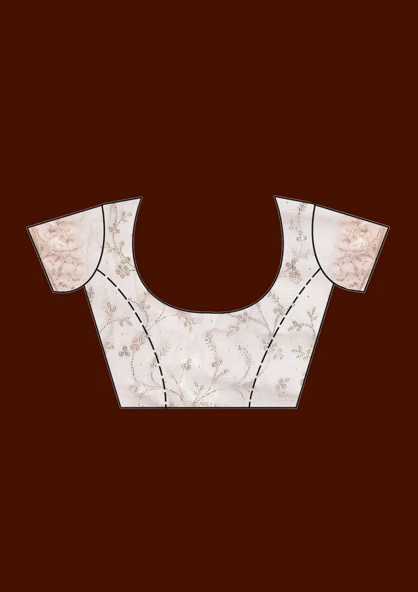 Brown_Stonework_Gold_Tissue_Saree