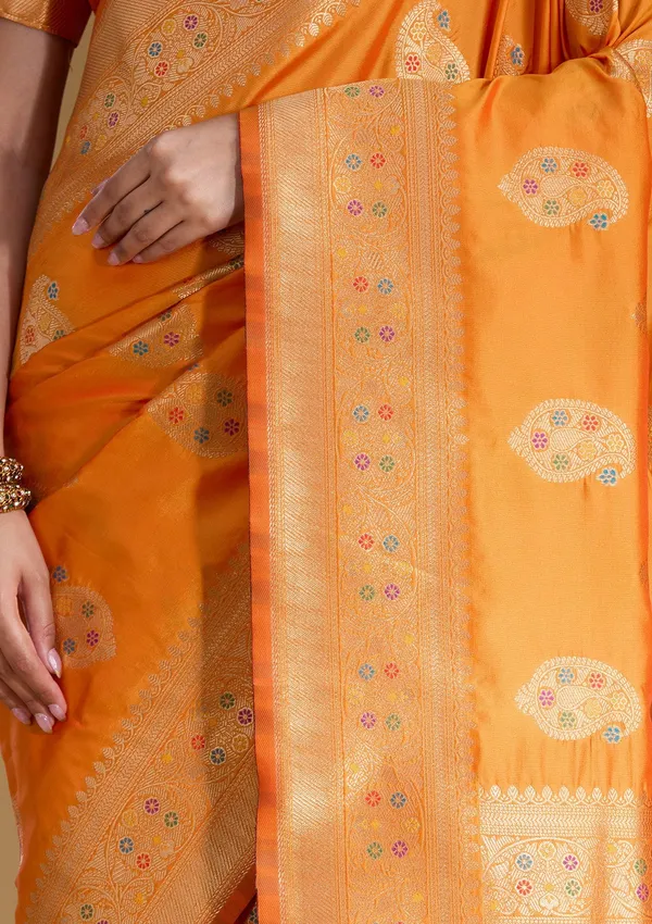 Mustard_Zariwork_Art_Silk_Silk_Saree