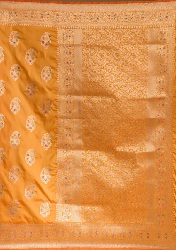 Mustard_Zariwork_Art_Silk_Silk_Saree
