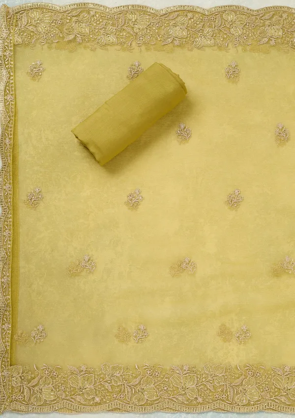 Mehendi_Threadwork_Tissue_Unstitched_Salwar_Suit