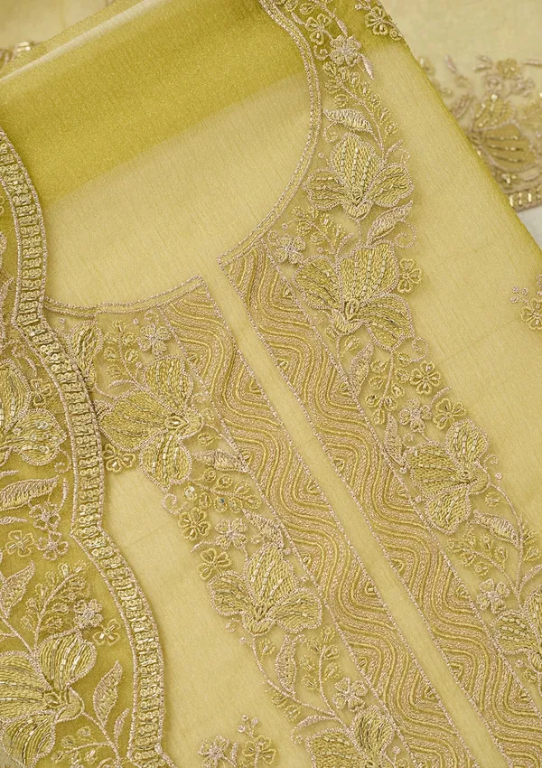 Mehendi_Threadwork_Tissue_Unstitched_Salwar_Suit
