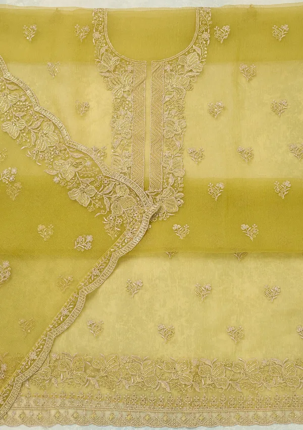 Mehendi_Threadwork_Tissue_Unstitched_Salwar_Suit