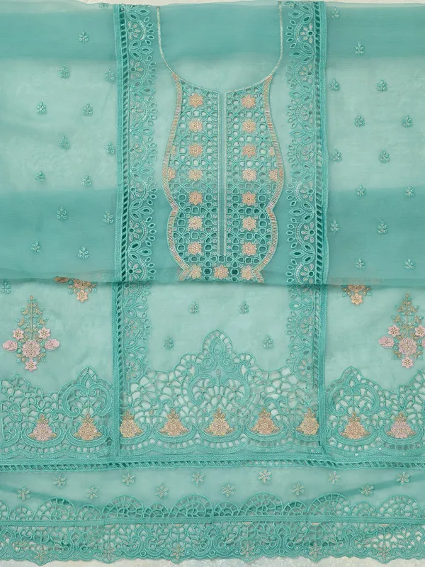 Sea_Green_Threadwork_Tissue_Unstitched_Salwar_Suit