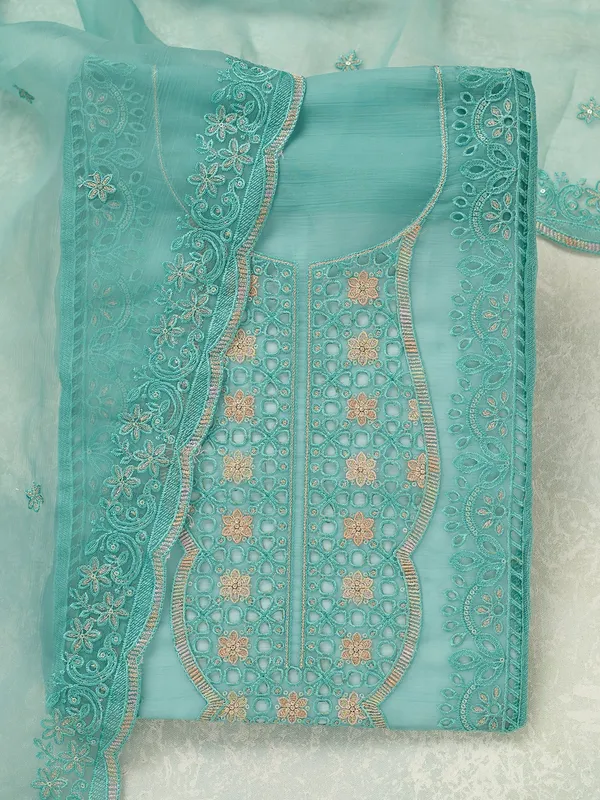 Sea_Green_Threadwork_Tissue_Unstitched_Salwar_Suit