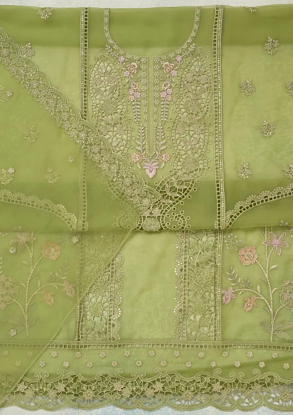 Green_Threadwork_Tissue_Unstitched_Salwar_Suit
