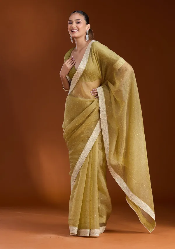 Mehendi_Zariwork_Gold_Tissue_Saree