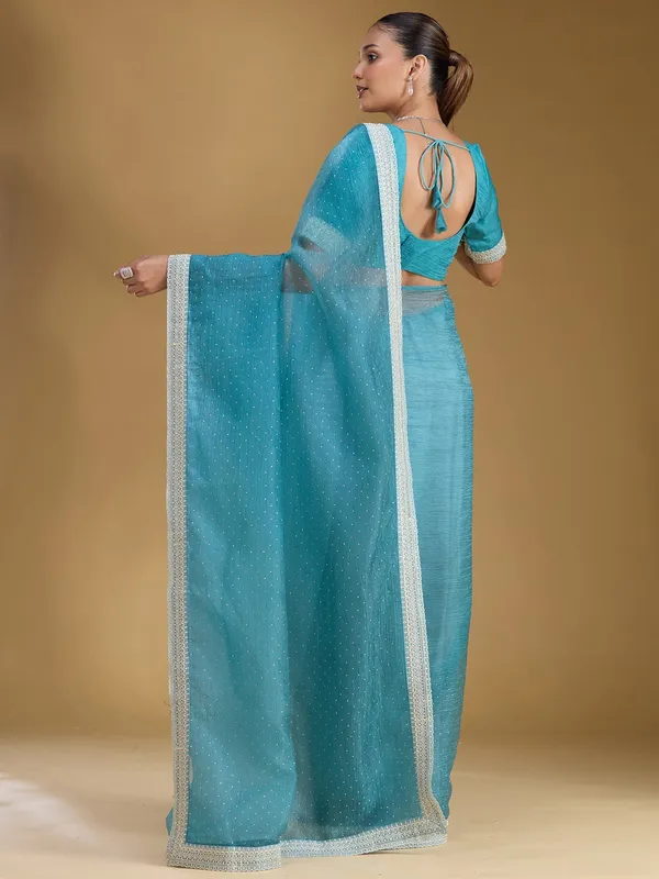 Sky_Blue_Zariwork_Gold_Tissue_Saree