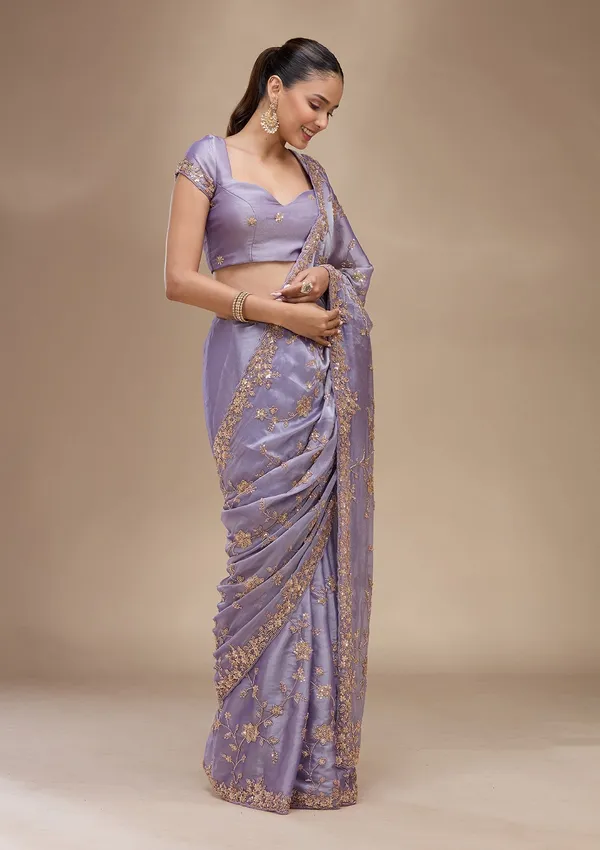 Lavender_Cutdana_Tissue_Saree