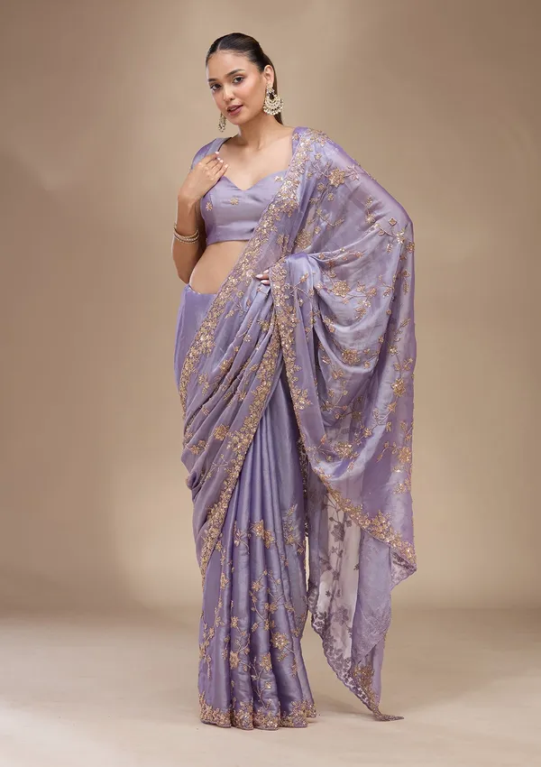 Lavender_Cutdana_Tissue_Saree