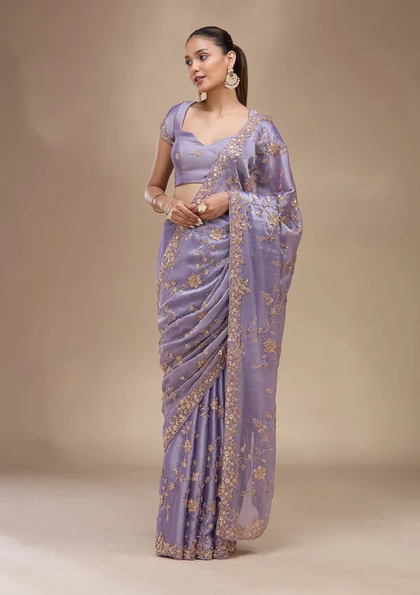 Lavender_Cutdana_Tissue_Saree
