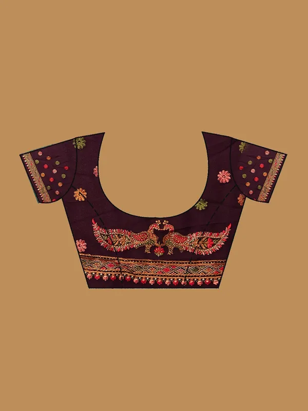 Purple_Kashmiri_Georgette_Saree