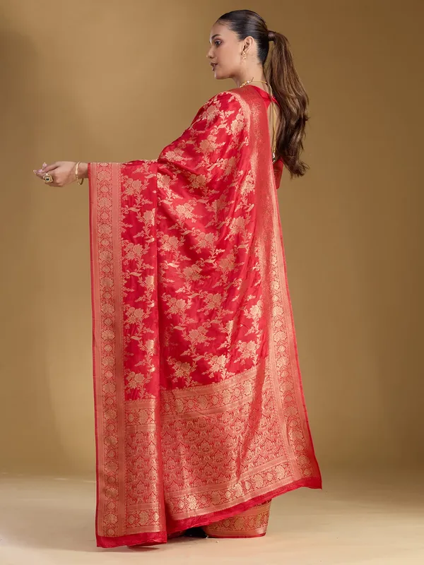 Red_Zariwork_Gold_Art_Silk_Silk_Saree
