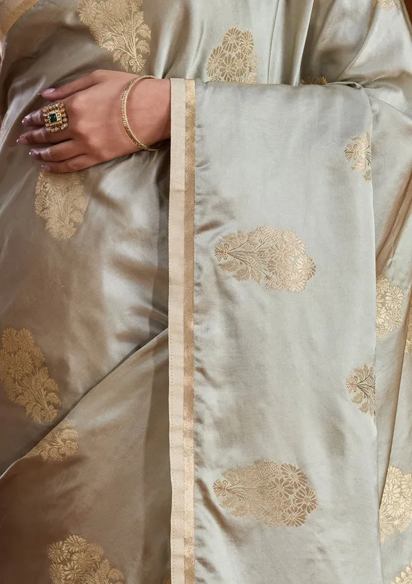 Pista_Green_Zariwork_Art_Silk_Silk_Saree