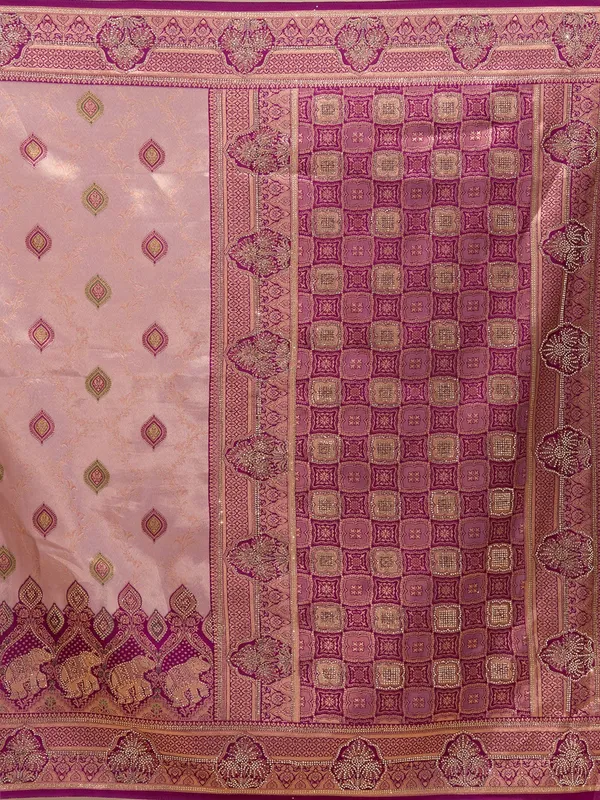 Lavender_Aariwork_Art_Silk_Silk_Saree