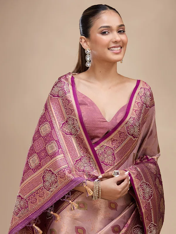Lavender_Aariwork_Art_Silk_Silk_Saree