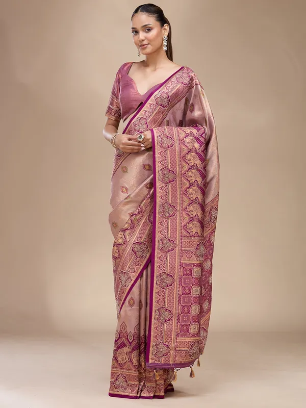 Lavender_Aariwork_Art_Silk_Silk_Saree