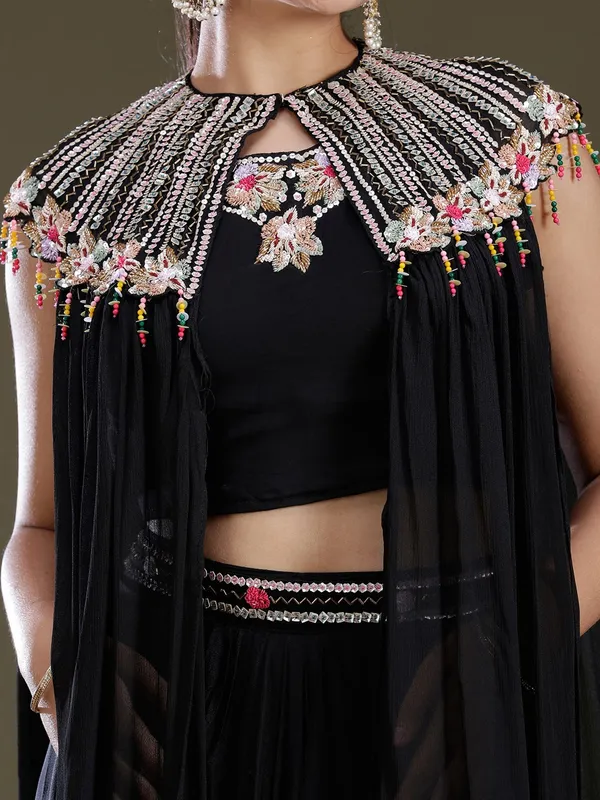 Black_Threadwork_Soft_Raw_Silk_Readymade_Salwar_Suit