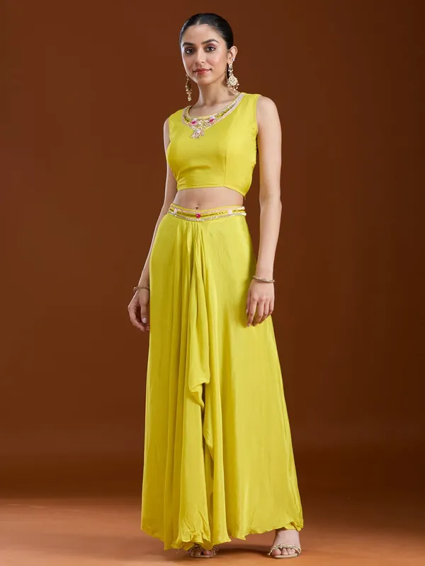 Lemon_Yellow_Cutdana_Georgette_Readymade_Salwar_Suit