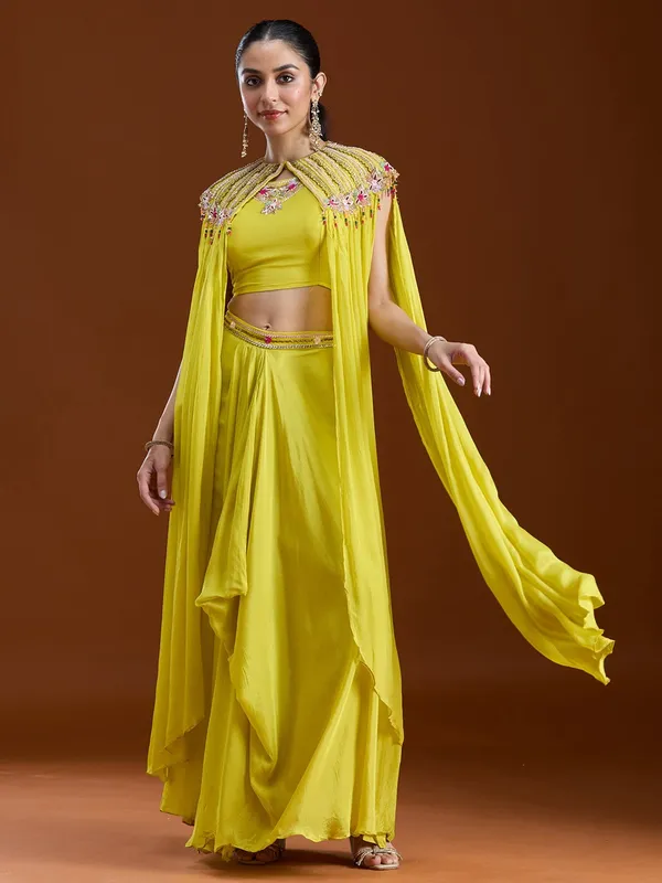 Lemon_Yellow_Cutdana_Georgette_Readymade_Salwar_Suit