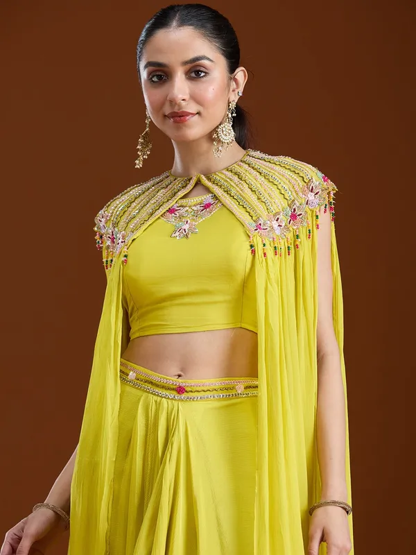 Lemon_Yellow_Cutdana_Georgette_Readymade_Salwar_Suit