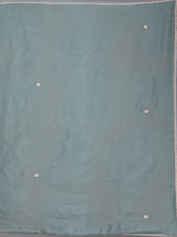 Mehandi_Green_Cutdana_Tissue_Readymade_Salwar_Suit