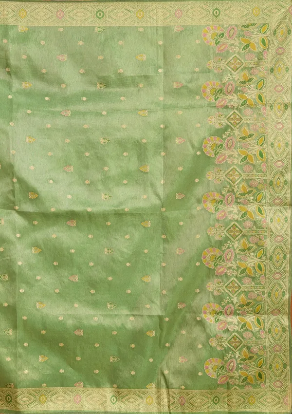 Leaf_Green_Zariwork_Brocade_Readymade_Salwar_Suit