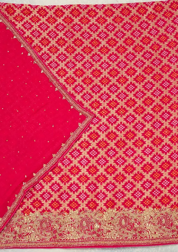 Rani_Pink_Stonework_Silver_Georgette_Unstitched_Salwar_Suit