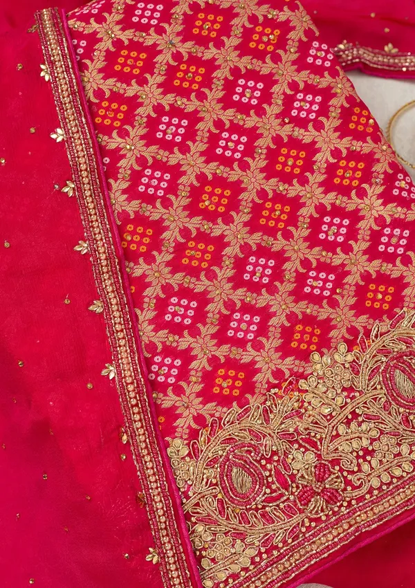 Rani_Pink_Stonework_Silver_Georgette_Unstitched_Salwar_Suit