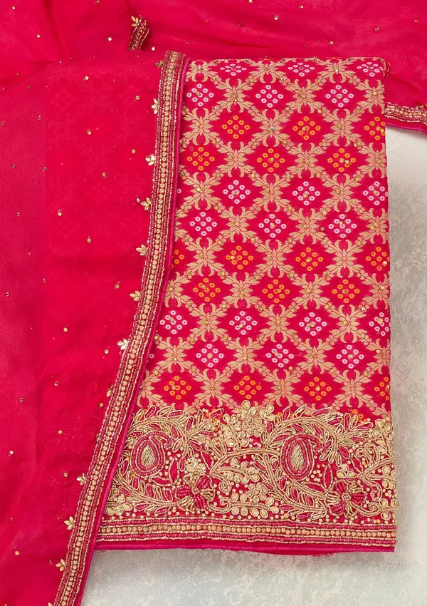 Rani_Pink_Stonework_Silver_Georgette_Unstitched_Salwar_Suit